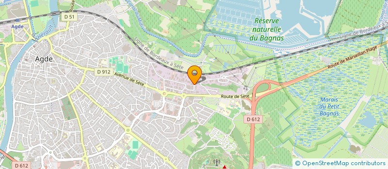 localisation de l'entreprise ALIDIS SUD  AGDE