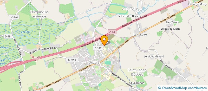 localisation de l'entreprise ALIEBELLES à DOZULE