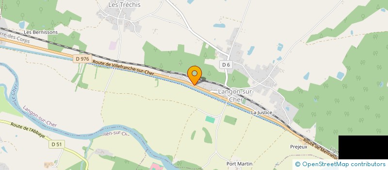 localisation de l'entreprise ALIEN DE LINE  LANGON-SUR-CHER