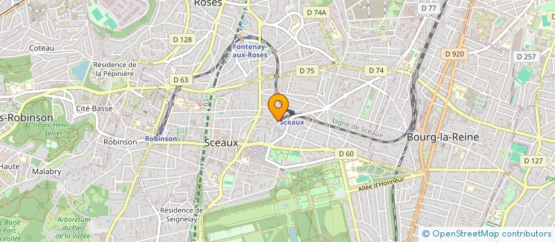 localisation de l'entreprise ALIEN INVEST 2 à SCEAUX