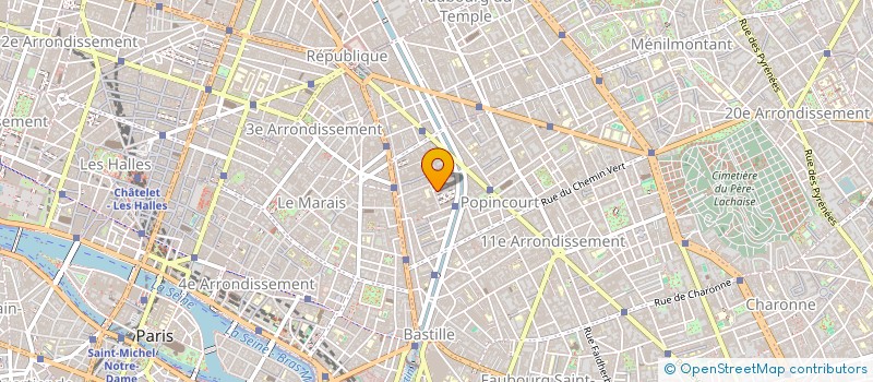 localisation de l'entreprise ALIEN PROD.  PARIS