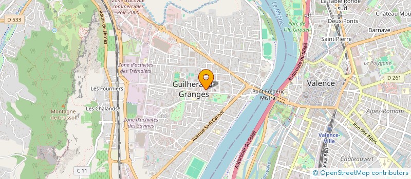 localisation de l'entreprise ALIEN SISTER INTERACTIVE  GUILHERAND-GRANGES