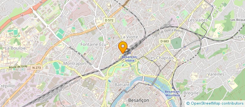 localisation de l'entreprise ALIENA à BESANCON