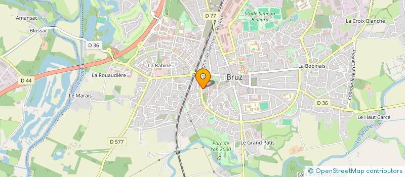 localisation de l'entreprise ALIENOR 2004  BRUZ