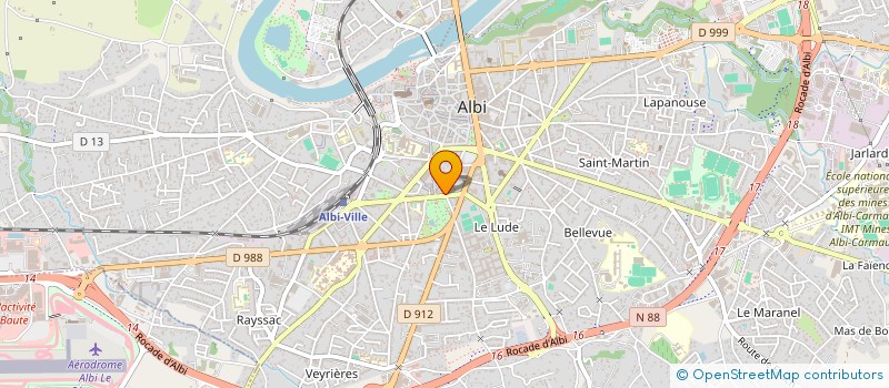 localisation de l'entreprise ALIENOR à ALBI