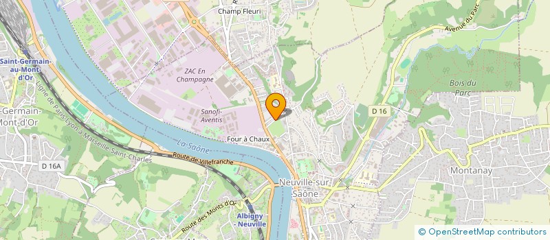 localisation de l'entreprise ALIENOR  NEUVILLE-SUR-SAONE