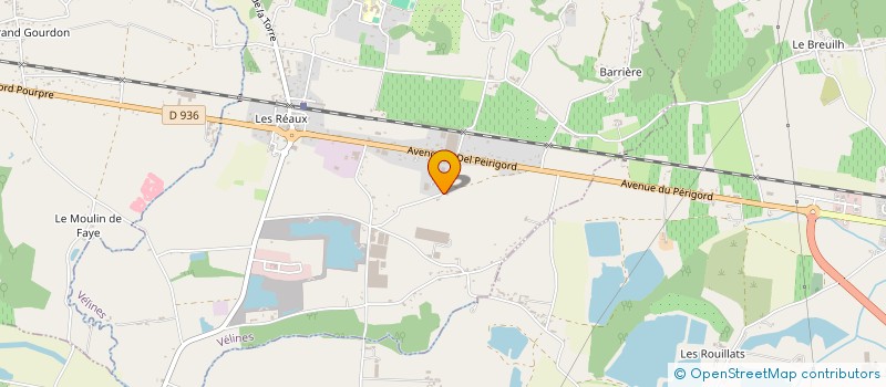 localisation de l'entreprise ALIENOR BUSINESS CLASS à VELINES