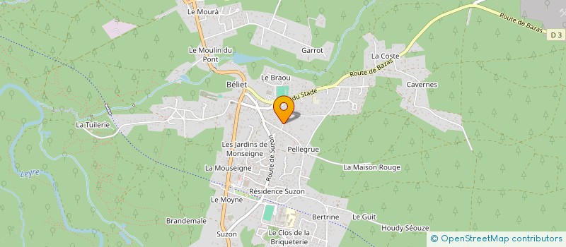 localisation de l'entreprise ALIENOR CONCEPT  BELIN-BELIET