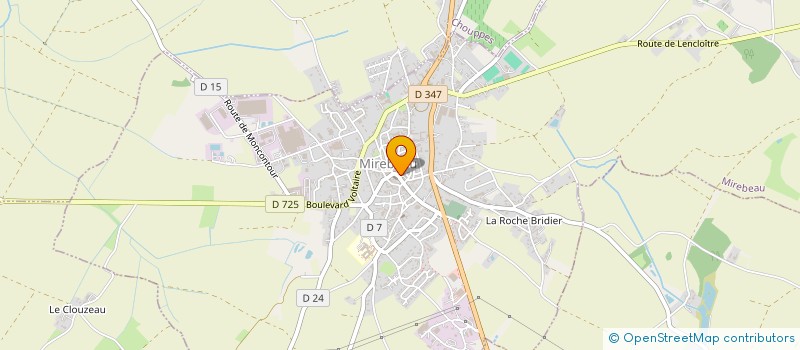 localisation de l'entreprise ALIENOR IMMOBILIER à MIREBEAU