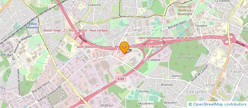 localisation de l'entreprise ALIENOR INGENIERIE NOUVELLE AQUITAINE à PESSAC