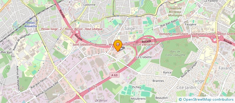 localisation de l'entreprise ALIENOR INGENIERIE OCCITANIE à PESSAC