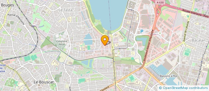 localisation de l'entreprise ALIENOR TELEMATIQUE SA  BRUGES