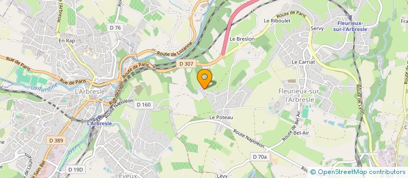 localisation de l'entreprise ALIENORE  FLEURIEUX-SUR-L'ARBRESLE