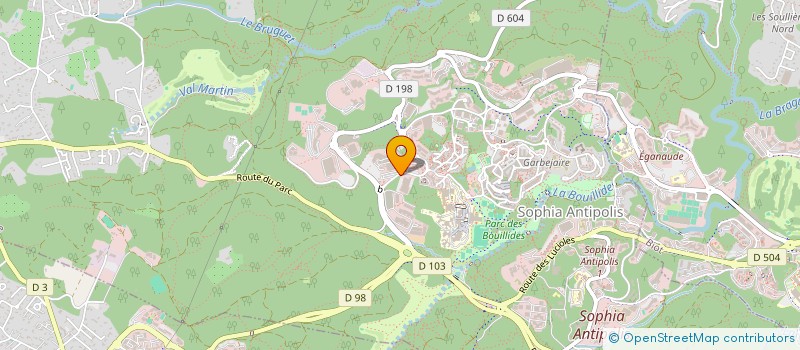 localisation de l'entreprise ALIERYS à VALBONNE