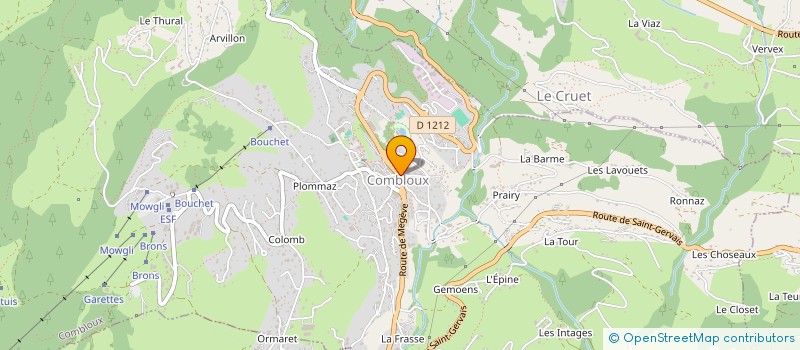 localisation de l'entreprise ALIET 2  COMBLOUX