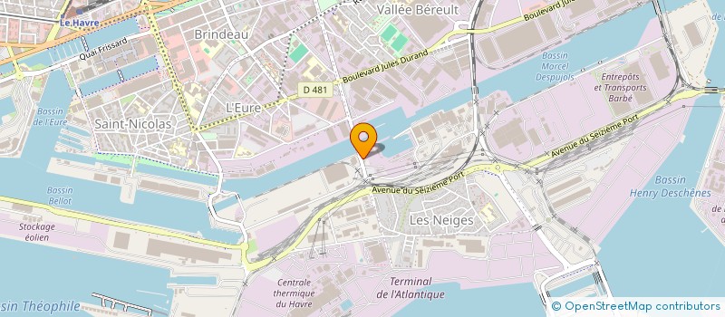 localisation de l'entreprise ALIET à LE HAVRE