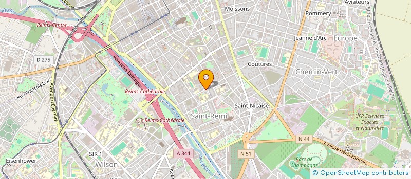 localisation de l'entreprise ALIEVA  REIMS