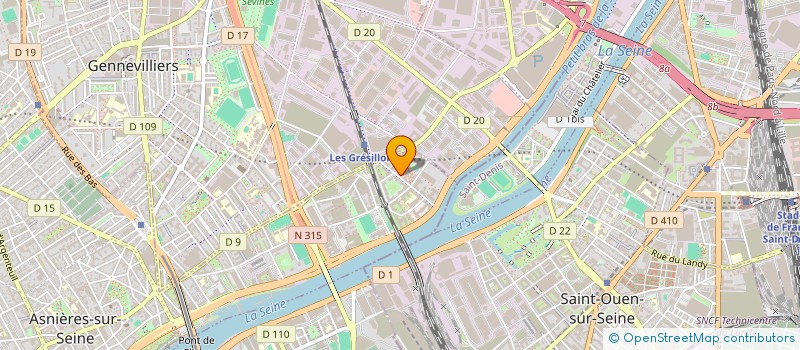 localisation de l'entreprise ALIEXY à ASNIERES-SUR-SEINE