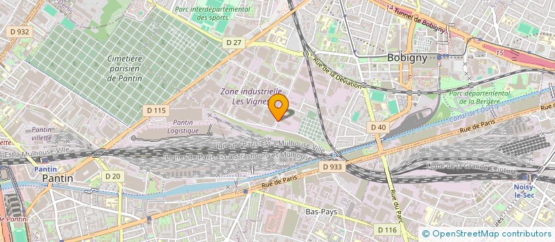 localisation de l'entreprise ALIF à LA COURNEUVE