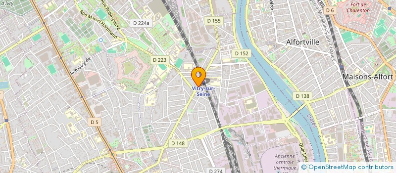 localisation de l'entreprise ALIF 6 BUTT  VITRY-SUR-SEINE