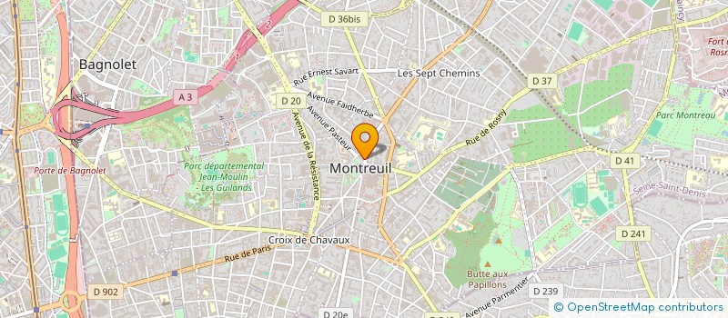 localisation de l'entreprise ALIF à MONTREUIL