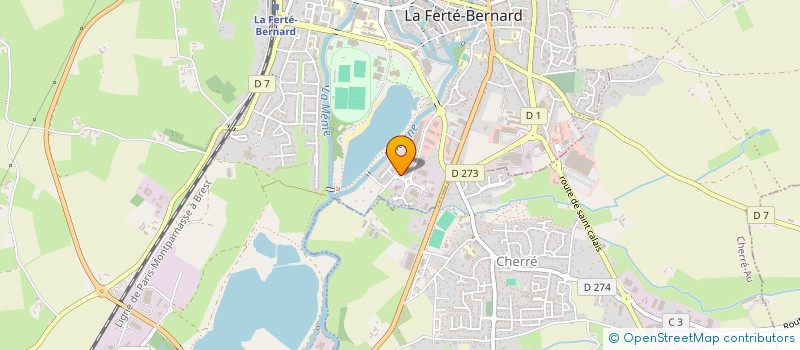 localisation de l'entreprise ALIF  LA FERTE-BERNARD