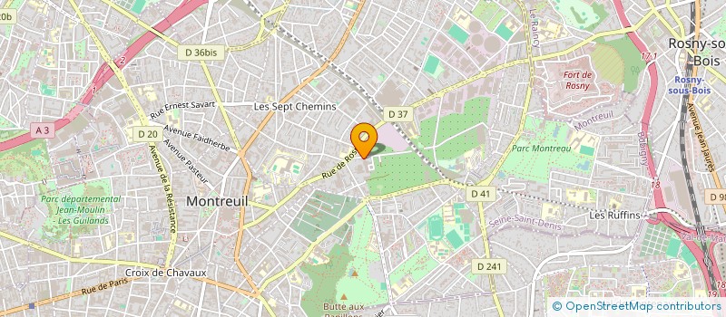 localisation de l'entreprise ALIF SUD à MONTREUIL