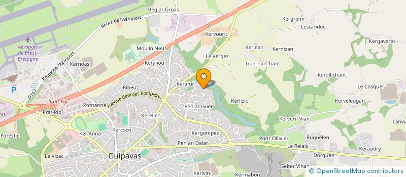 localisation de l'entreprise ALIFA  GUIPAVAS