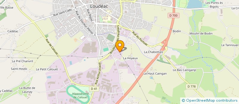 localisation de l'entreprise ALIFERM  LOUDEAC