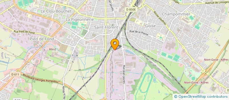 localisation de l'entreprise ALIFRUITS DISTRIBUTION à NIORT