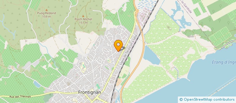localisation de l'entreprise ALIGACY à FRONTIGNAN