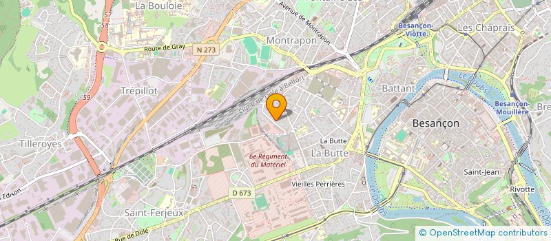 localisation de l'entreprise ALIGAL  BESANCON