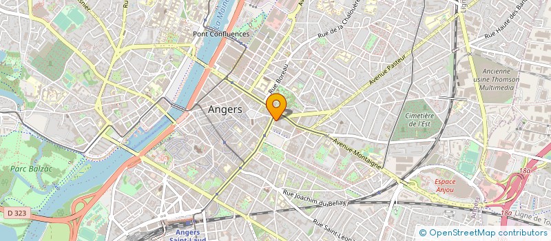 localisation de l'entreprise ALIGE ASSURANCE à ANGERS