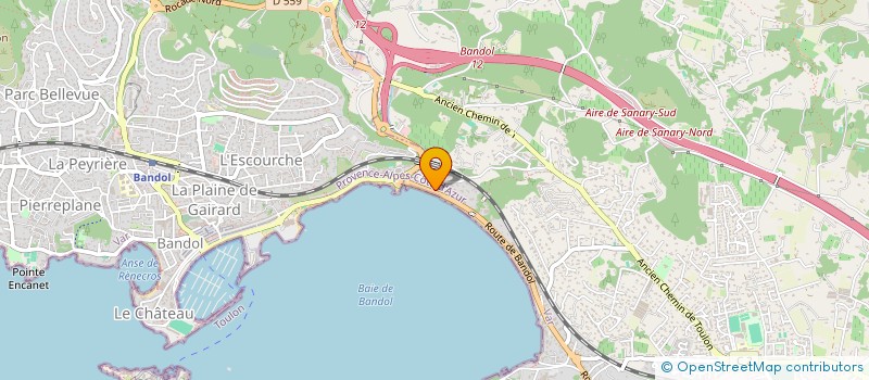 localisation de l'entreprise ALIGNERS SHOP à SANARY-SUR-MER