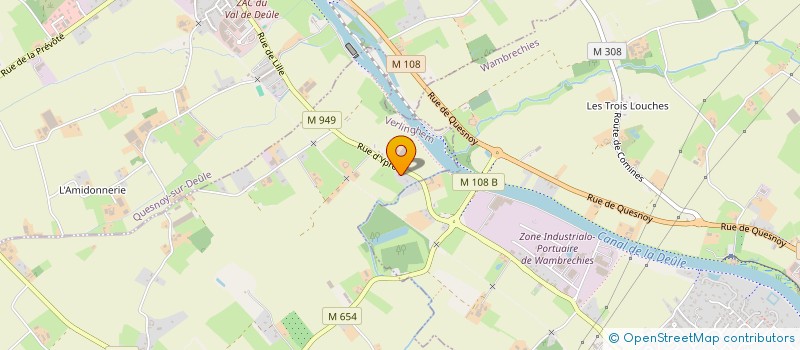 localisation de l'entreprise ALIJE 59  VERLINGHEM