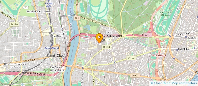 localisation de l'entreprise ALIJEAN à BOULOGNE-BILLANCOURT