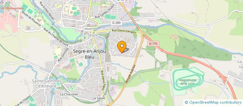 localisation de l'entreprise ALIJULAU à SEGRE-EN-ANJOU BLEU