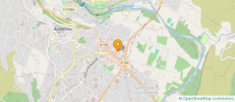 localisation de l'entreprise ALIKA à AUBENAS