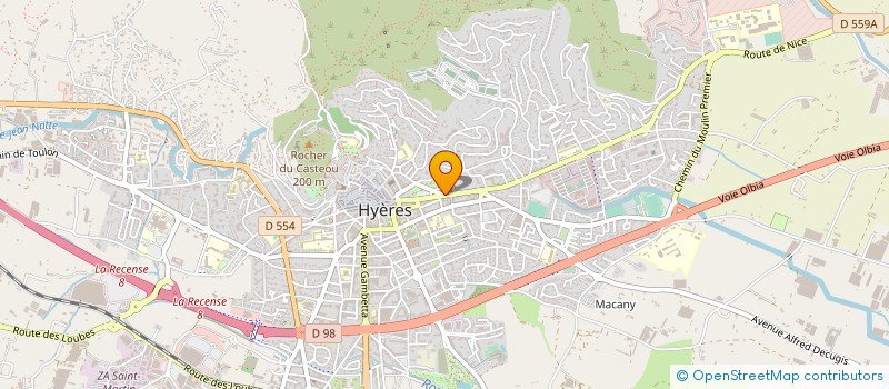 localisation de l'entreprise ALILAUR à HYERES
