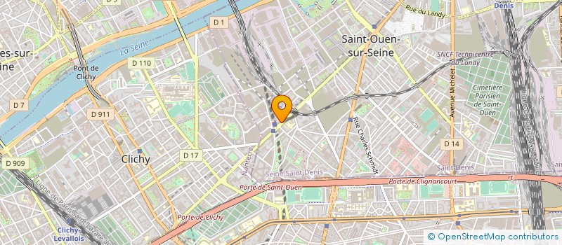 localisation de l'entreprise ALILEA à SAINT-OUEN-SUR-SEINE