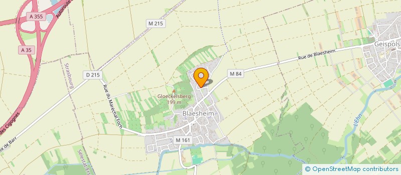 localisation de l'entreprise ALILEO  BLAESHEIM