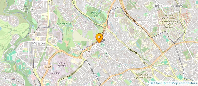 localisation de l'entreprise ALILI CHAKIB BELICHEF ANGELIQUE INDIVISION à MONTPELLIER