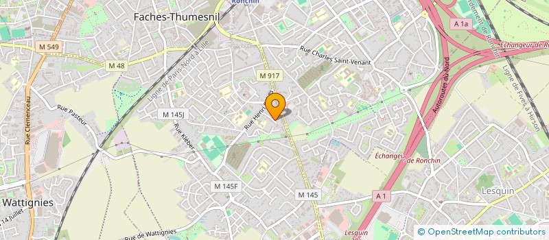 localisation de l'entreprise ALILLE VTC à FACHES-THUMESNIL