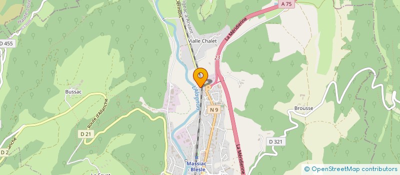 localisation de l'entreprise ALILO à MASSIAC