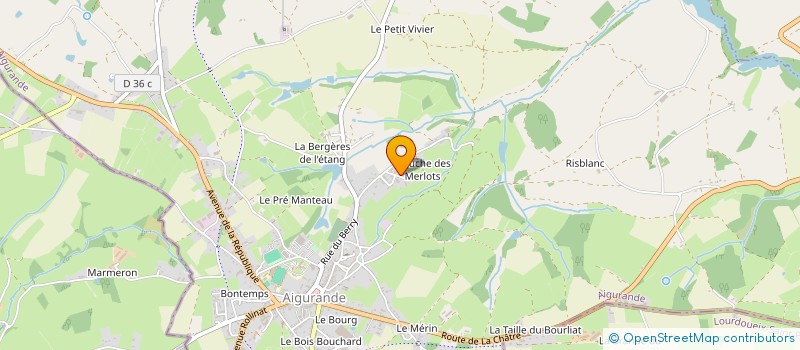 localisation de l'entreprise ALILOU à AIGURANDE