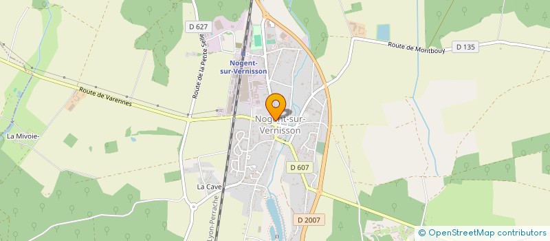 localisation de l'entreprise ALIM'24/24 à NOGENT-SUR-VERNISSON