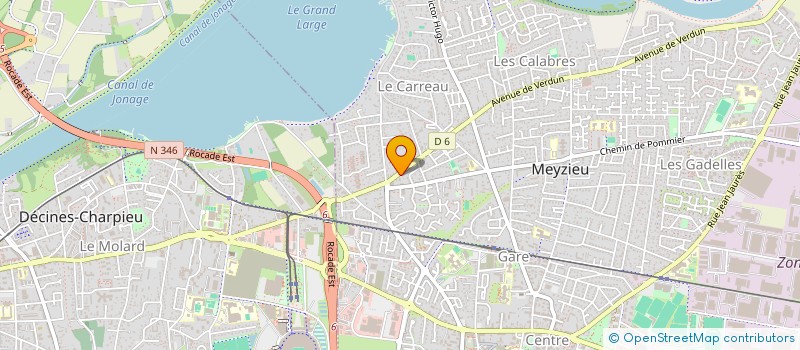 localisation de l'entreprise ALIM'AUX  MEYZIEU