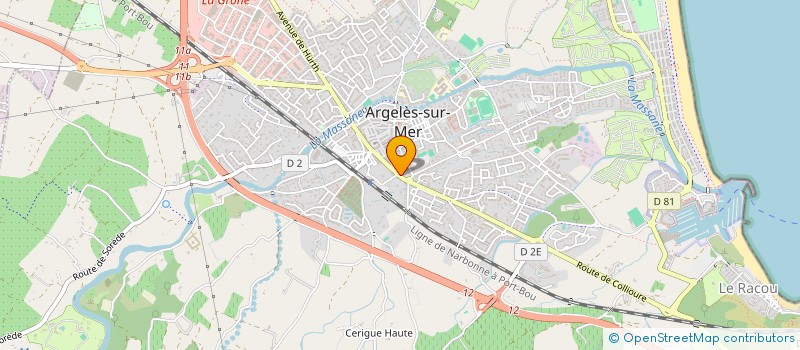 localisation de l'entreprise ALIM MARKET 66 à ARGELES-SUR-MER