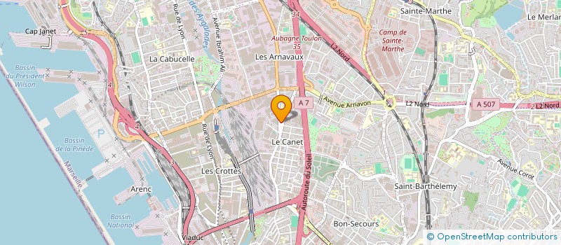 localisation de l'entreprise ALIM MB à MARSEILLE