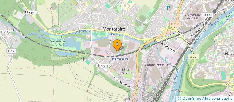 localisation de l'entreprise ALIM NEGOCE  MONTATAIRE